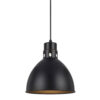 Nico 10 Inch Modern Pendent Light with Bronze Metal Shade, Clean SIlhouette