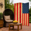 Alfie 71 Inch Folding Screen Room Divider, USA Stars and Stripes Design