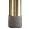Faux Concrete and Metal Base Table Lamp, Set of 2, Brass and Gray
