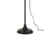 47 Inch Adjustable Metal Floor Lamp and Tapered Shade, Black
