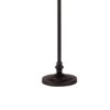 150 Watt Metal Floor Lamp with Swing Arm and Fabric Conical Shade, Black