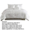 Jay 7 Piece Queen Comforter Set, White Polyester Velvet Deluxe Texture