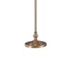 150 Watt 6 Way Metal Floor Lamp with Fabric Tapered Shade, Gold