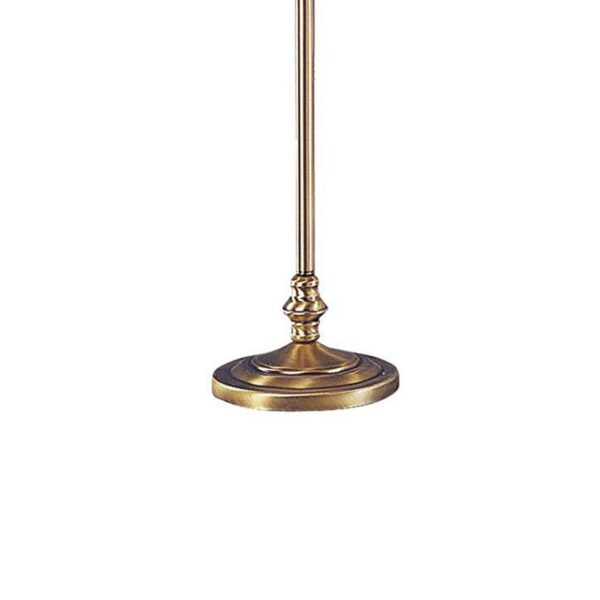 150 Watt 6 Way Metal Floor Lamp with Fabric Tapered Shade, Gold