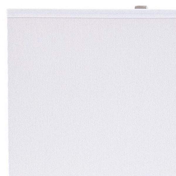 Metal Frame Table Lamp with Hardback Shade, Set of 2, White and Silver