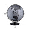 Globe Accent Decor with Inbuilt LED, Black and Gray