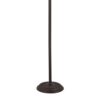 Metal Floor Lamp with Pull Chain Switch and Paper Shade, Off White and Black