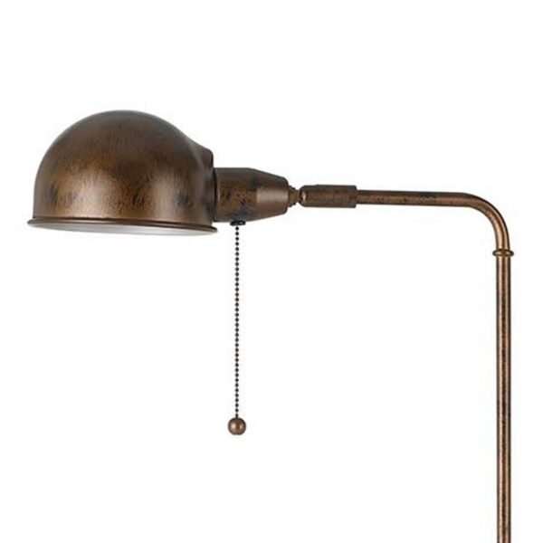 Adjustable Height Metal Pharmacy Lamp with Pull Chain Switch, Bronze