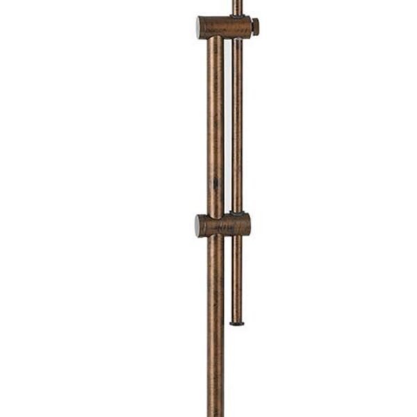 Adjustable Height Metal Pharmacy Lamp with Pull Chain Switch, Bronze