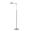 10W LED Adjustable Metal Floor Lamp with Swing Arm, Chrome
