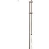 Metal Rectangular Floor Lamp with Adjustable Pole, White