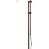 Metal Rectangular Floor Lamp with Adjustable Pole, Bronze