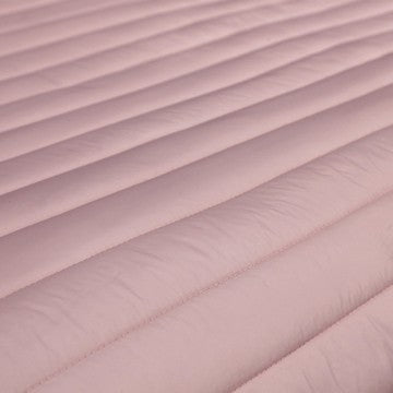 Cabe 3 Piece Queen Comforter Set, Polyester Puffer Channel Quilt, Rose Pink