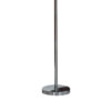 Finn 63 Inch Glamorous Floor Lamp, Rose Accent Shade, 100W, Yellow, Silver