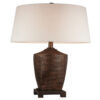 Table Lamp with Polyresin Urn Shape Base, Bronze