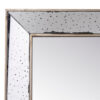 Filo 18 Inch Square Wall Accent Mirror, Raised Tray Edges, Mirrored Frame