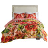 Dahl 3 Piece King Quilt Set, 2 Pillow Shams, Polyester Fill, Multicolor