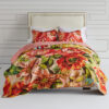 Dahl 3 Piece King Quilt Set, 2 Pillow Shams, Polyester Fill, Multicolor