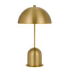 20 Inch Metal Accent Table Lamp with Dome Shade, Brass
