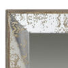 Filo 15 Inch Square Accent Wall Mirror, Raised Edges, Silver Wood Frame