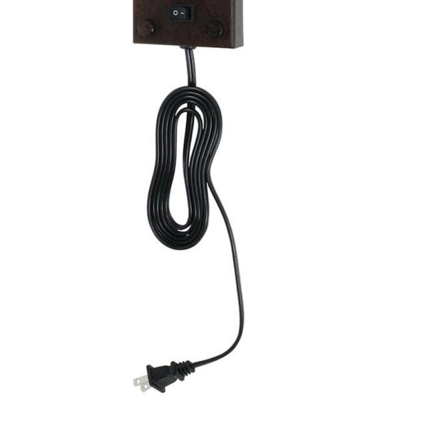 Metal Round Wall Reading Lamp with Plug In Switch, Bronze