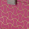 Travel Jewelry Case with 2 Drawer Storage and Wavy Textured Pattern, Pink