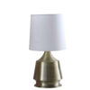 Table Lamp with Metal Bottle Shape Base, Antique Brass