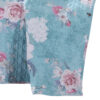 50 x 60 Inch Microfiber Throw Blanket, Floral Print, Blue, Pink, White