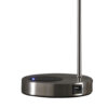 Table Lamp with Wireless Charging and USB Port, Silver