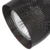 Round Metal Mesh Shade Track Light Head and Frame, Black