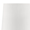 Table Lamp with Teardrop Metal Base and Fabric Shade, White