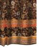 Athens 60 Inch Throw Blanket, Chocolate Brown Polyester, Jacobean Print