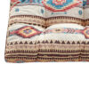 Tisa Traditional Ikat Pattern Fabric Chair Pad, Multicolor