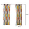 Turin 63 Inch Window Curtains, Brushed Microfiber, Multicolor Patchwork