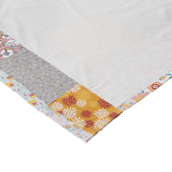 Turin 84 Inch Window Curtains, Brushed Microfiber, Multicolor Patchwork