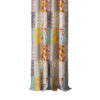 Turin 84 Inch Window Curtains, Brushed Microfiber, Multicolor Patchwork