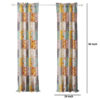 Turin 84 Inch Window Curtains, Brushed Microfiber, Multicolor Patchwork