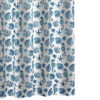 Riga 72 Inch Shower Curtain, Blue Seashells Print, Button Holes, Microfiber