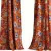 4 Piece Polyester Window Panel Set with Floral Print, Multicolor