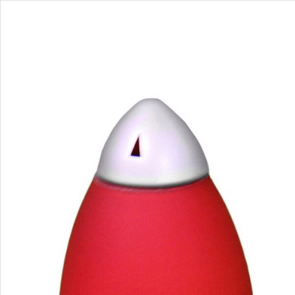 Kid Table Lamp with Rocket Design Silhouette, Red