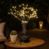 Tree Table Lamp with Aluminum Wire and Multiple LED, White