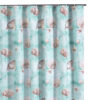 Logan 72 Inch Shower Curtain, Coastal Light Blue Conch Shells Print