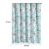 Logan 72 Inch Shower Curtain, Coastal Light Blue Conch Shells Print