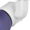 10W Integrated Metal and Polycarbonate LED Track Fixture, White and Blue