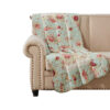 Rosle 50 x 60 Quilted Throw Blanket with Fill, Rose Flowers, Multicolor