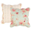 Rosle 18 Inch Set of 2 Accent Pillows, Cotton, Polyester, Multicolor Floral