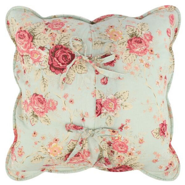 Rosle 18 Inch Set of 2 Accent Pillows, Cotton, Polyester, Multicolor Floral