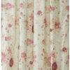 Rosle Set of 2 Window Curtains, Cotton, Antique Rose Print, Multicolor