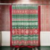 Live 72 x 72 Inch Microfiber Shower Curtains, Festive Winter Print
