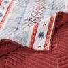 Pimi 50 x 60 Quilted Throw Blanket, Polyester Fill, Southwest Boho Style